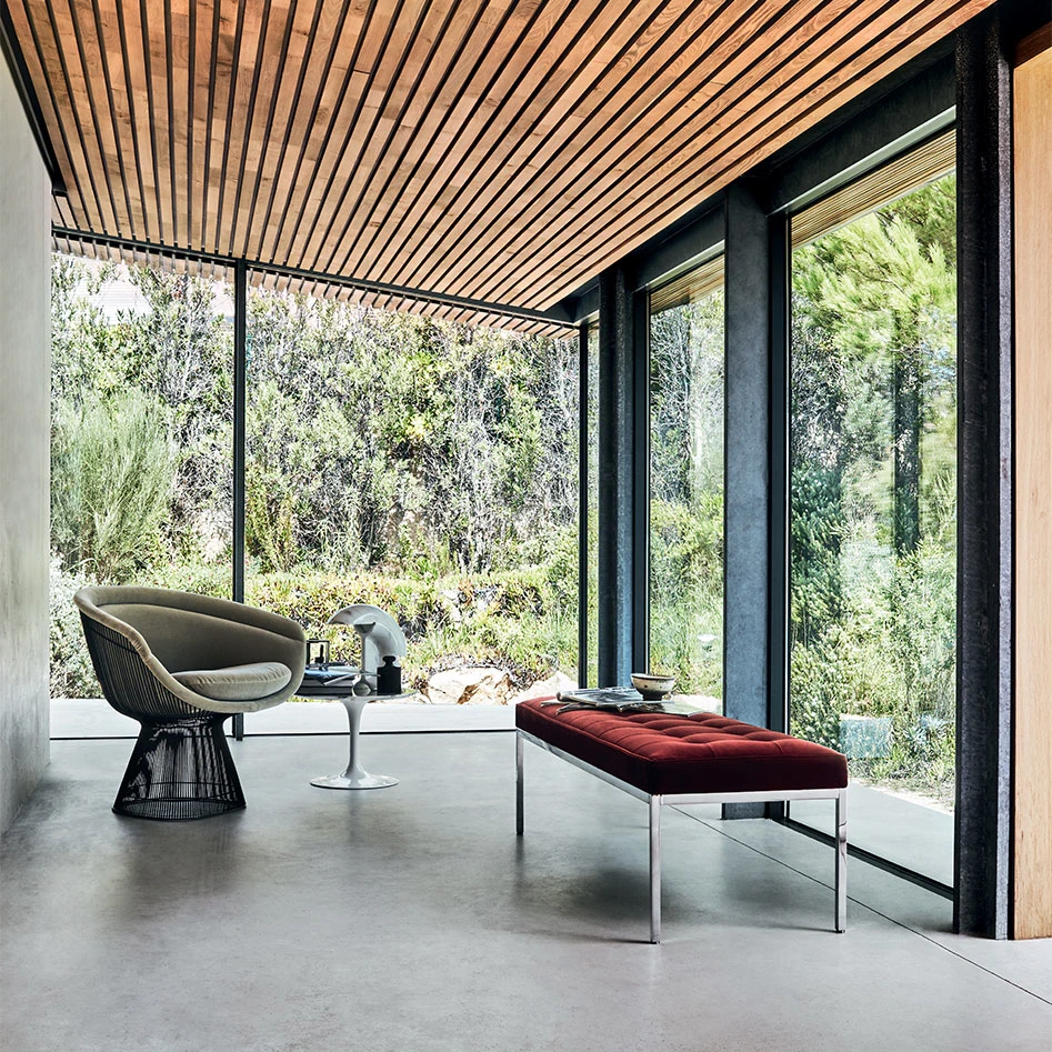 Каркас и наполнение: металл. Современный дизайн Скамья Florence Knoll Bench - Relax — Knoll, металл, фото 2