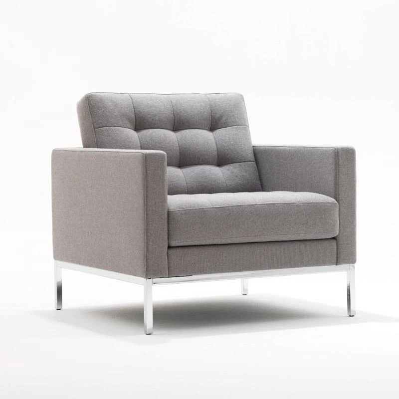 Каркас и наполнение: металл, пенополиуретан. Современный дизайн Кресло Florence Knoll - Relax — Knoll, металл