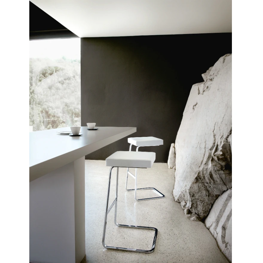 Барный стул Four Seasons Barstool — Knoll, кожа, фото 5