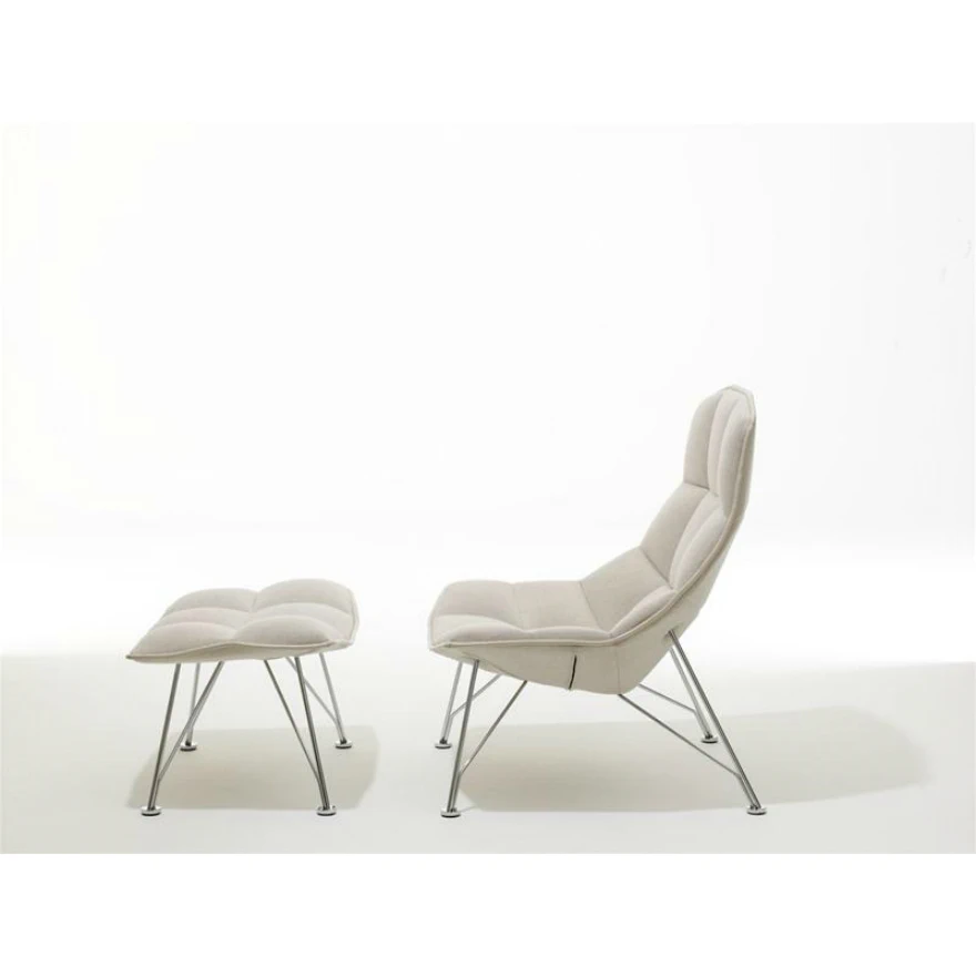 Каркас и наполнение: пенополиуретан. Современный дизайн Пуф Jehs+Laub Lounge Collection — Knoll, кожа, фото 3
