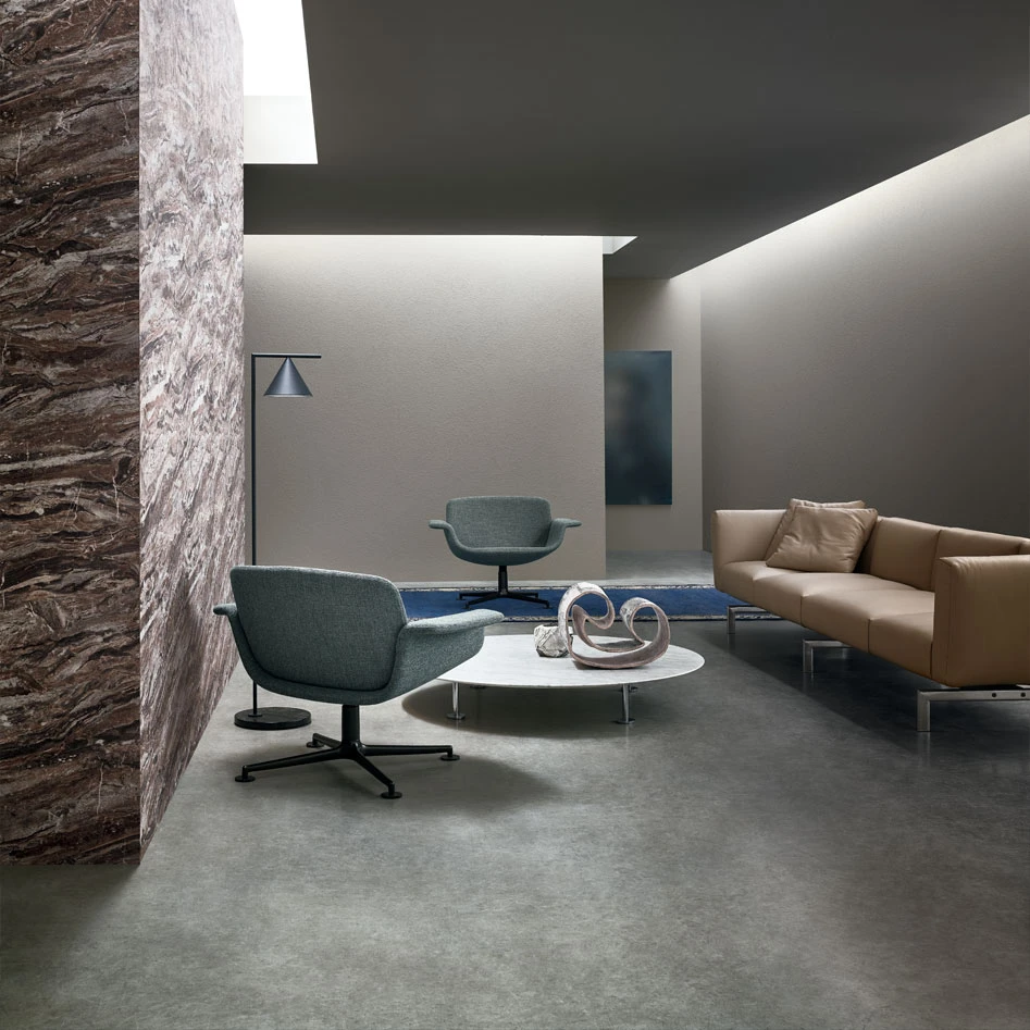 Каркас и наполнение: металл. Современный дизайн Кресло KN Collection by Knoll – KN01 — Knoll, кожа, фото 5