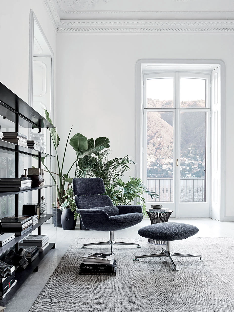 Каркас и наполнение: металл. Современный дизайн Кресло KN Collection by Knoll – KN02 and KN03 — Knoll, кожа, фото 2