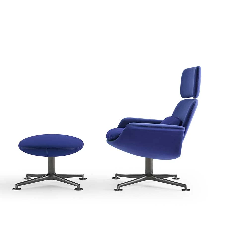 Каркас и наполнение: металл. Современный дизайн Кресло KN Collection by Knoll – KN02 and KN03 — Knoll, кожа, фото 4