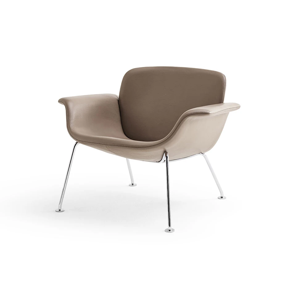 Каркас и наполнение: металл. Современный дизайн Кресло KN Collection by Knoll – KN04 — Knoll, кожа, фото 2