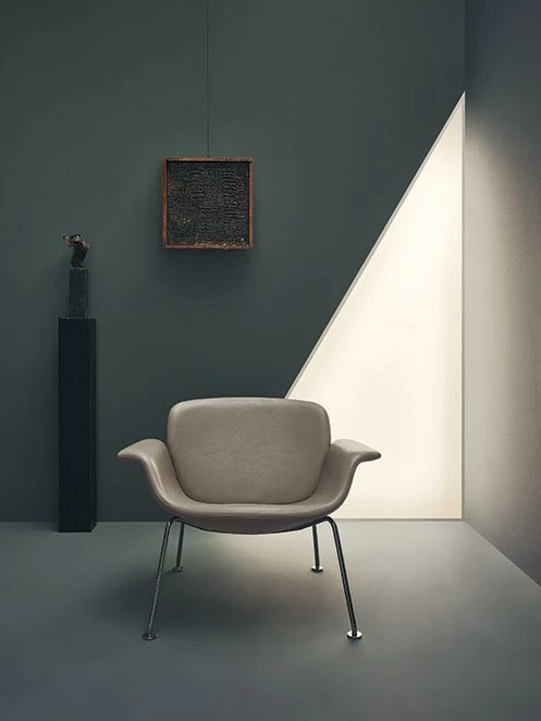 Каркас и наполнение: металл. Современный дизайн Кресло KN Collection by Knoll – KN04 — Knoll, кожа, фото 4