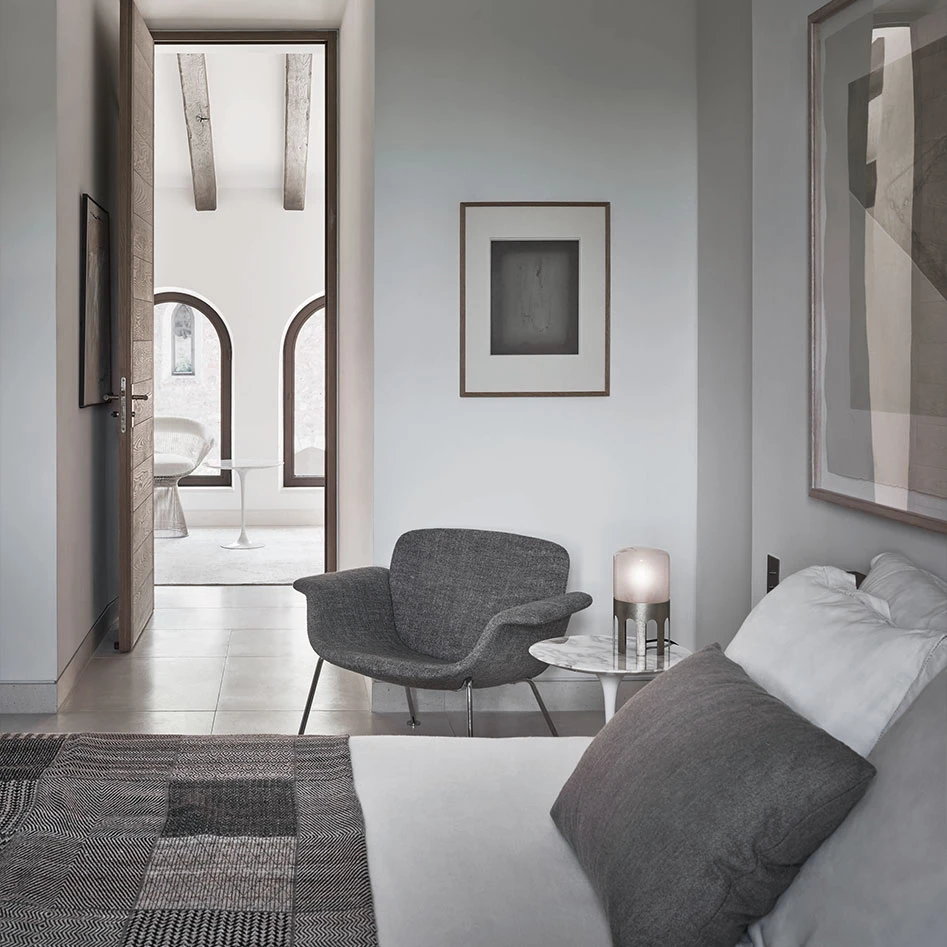 Каркас и наполнение: металл. Современный дизайн Кресло KN Collection by Knoll – KN04 — Knoll, кожа, фото 6