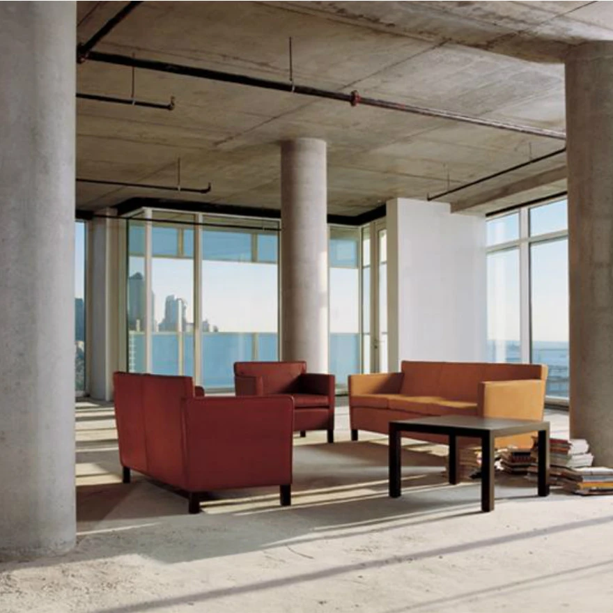 Каркас и наполнение: дерево. Современный дизайн Кресло Krefeld Lounge Seating — Knoll, дерево, фото 3