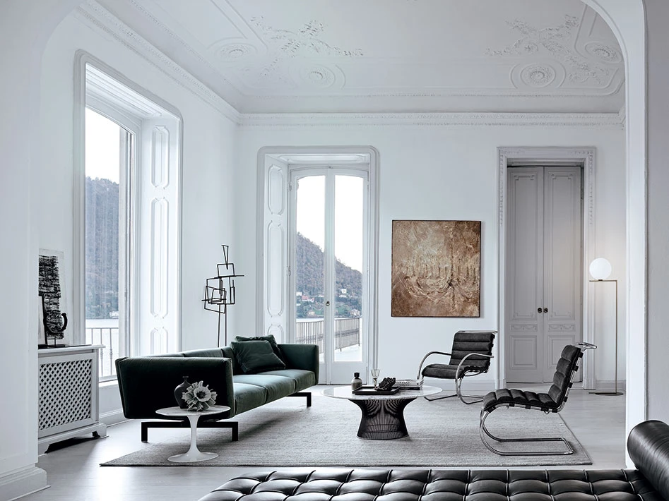Каркас и наполнение: металл. Современный дизайн Кресло MR Lounge Collection — Knoll, кожа, фото 3