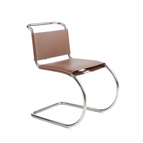 Стул MR Side Chair — Knoll, кожа