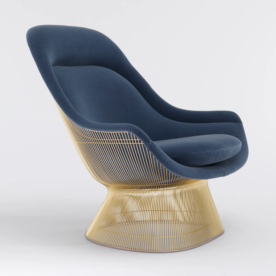 Кресло Platner Easy Chair and Ottoman — Knoll, стекло
