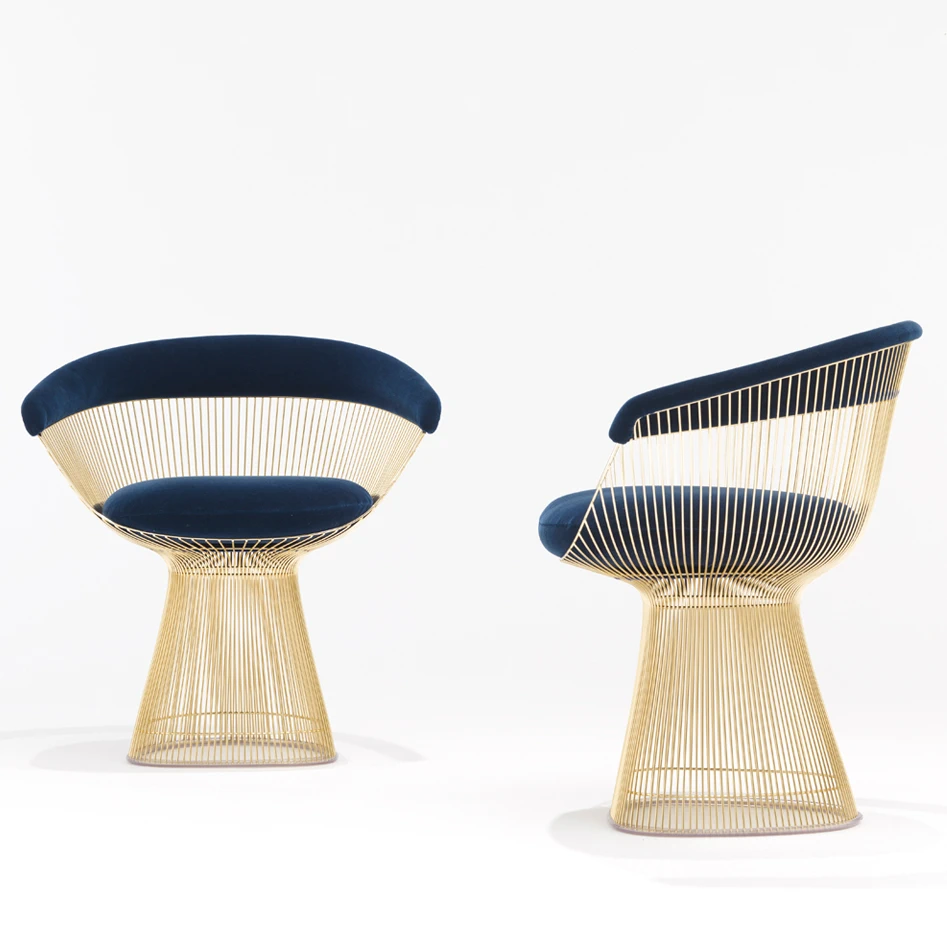Стул Platner Side Chair /Gold — Knoll, ткань, фото 2