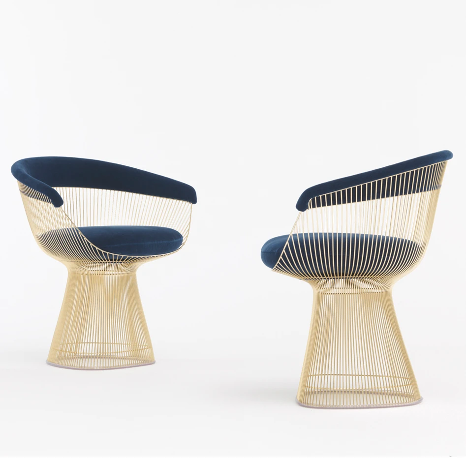 Стул Platner Side Chair /Gold — Knoll, ткань, фото 6