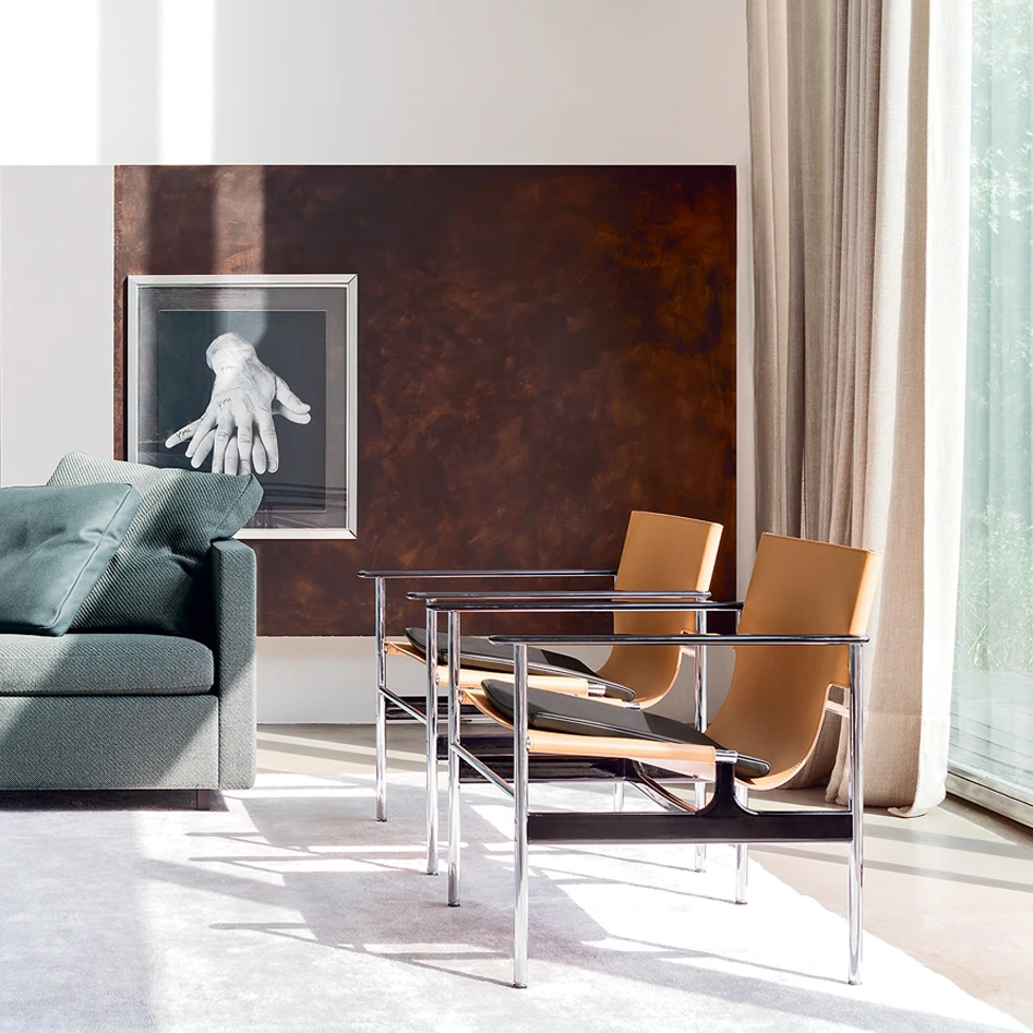 Кресло Pollock Arm Chair — Knoll, кожа, фото 4