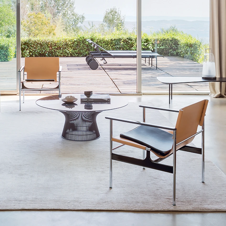 Кресло Pollock Arm Chair — Knoll, кожа, фото 6