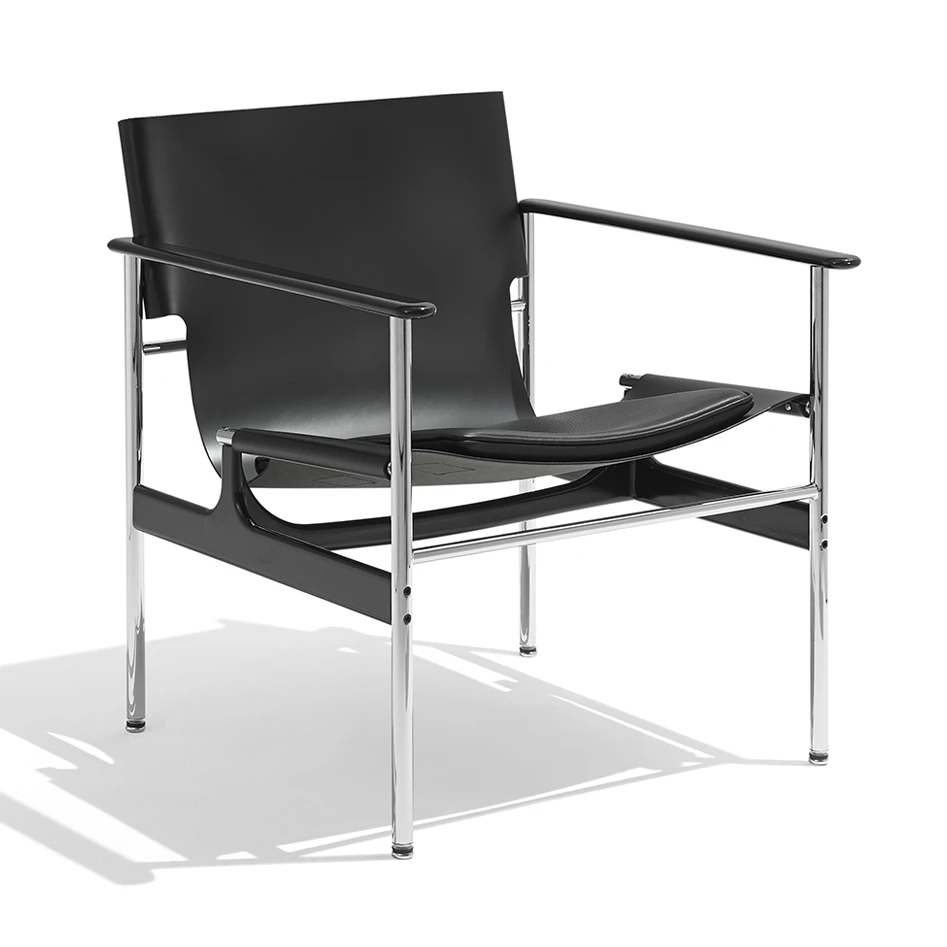 Кресло Pollock Arm Chair — Knoll, кожа