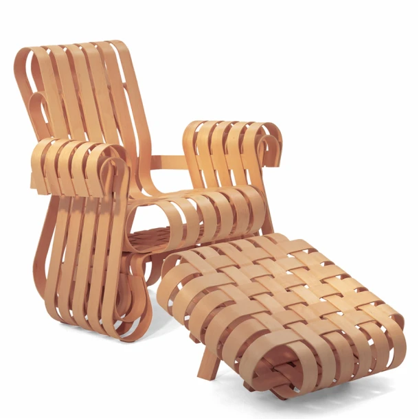 Кресло Power Play Club Chair — Knoll, шпон