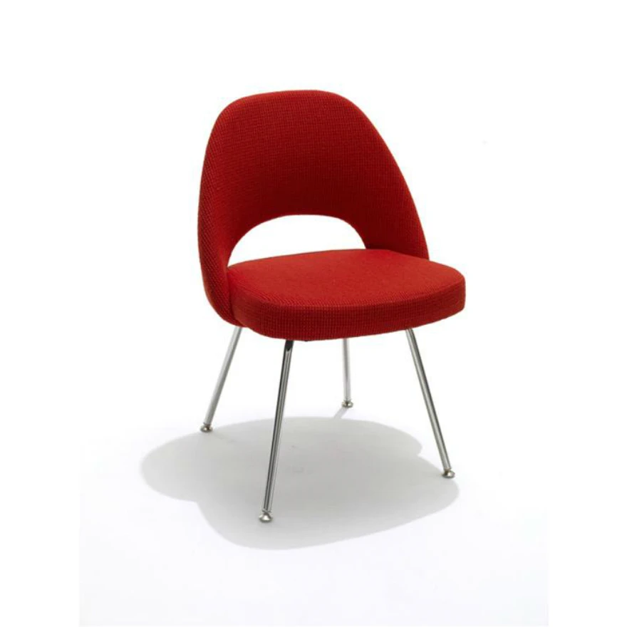 Каркас и наполнение: металл. Современный дизайн Стул Saarinen Conference Chair — Knoll, кожа