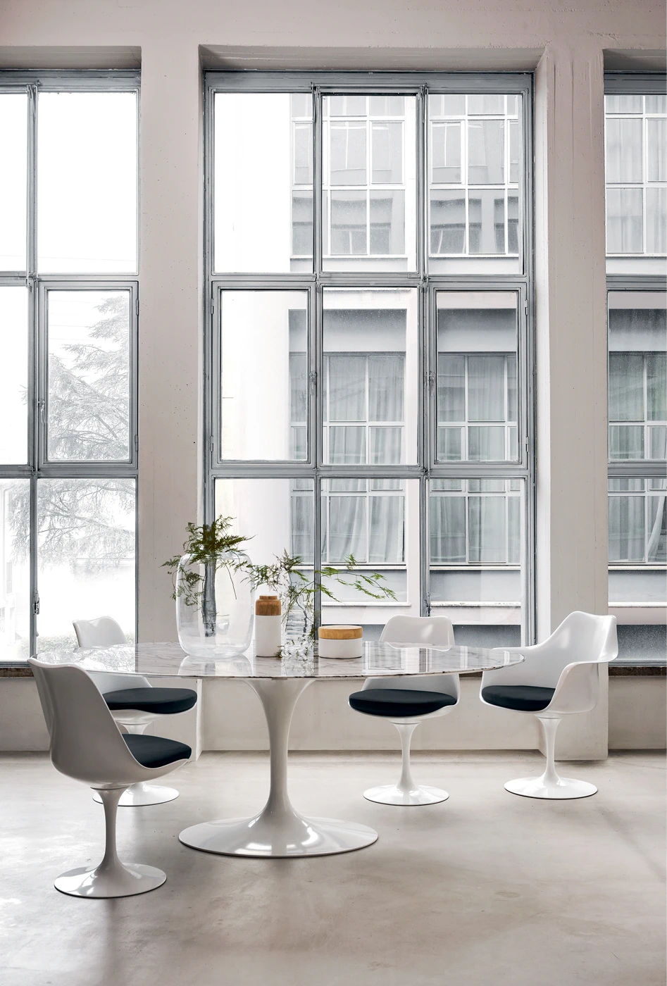 Стол Saarinen Tulip High Tables — Knoll, мрамор, фото 2
