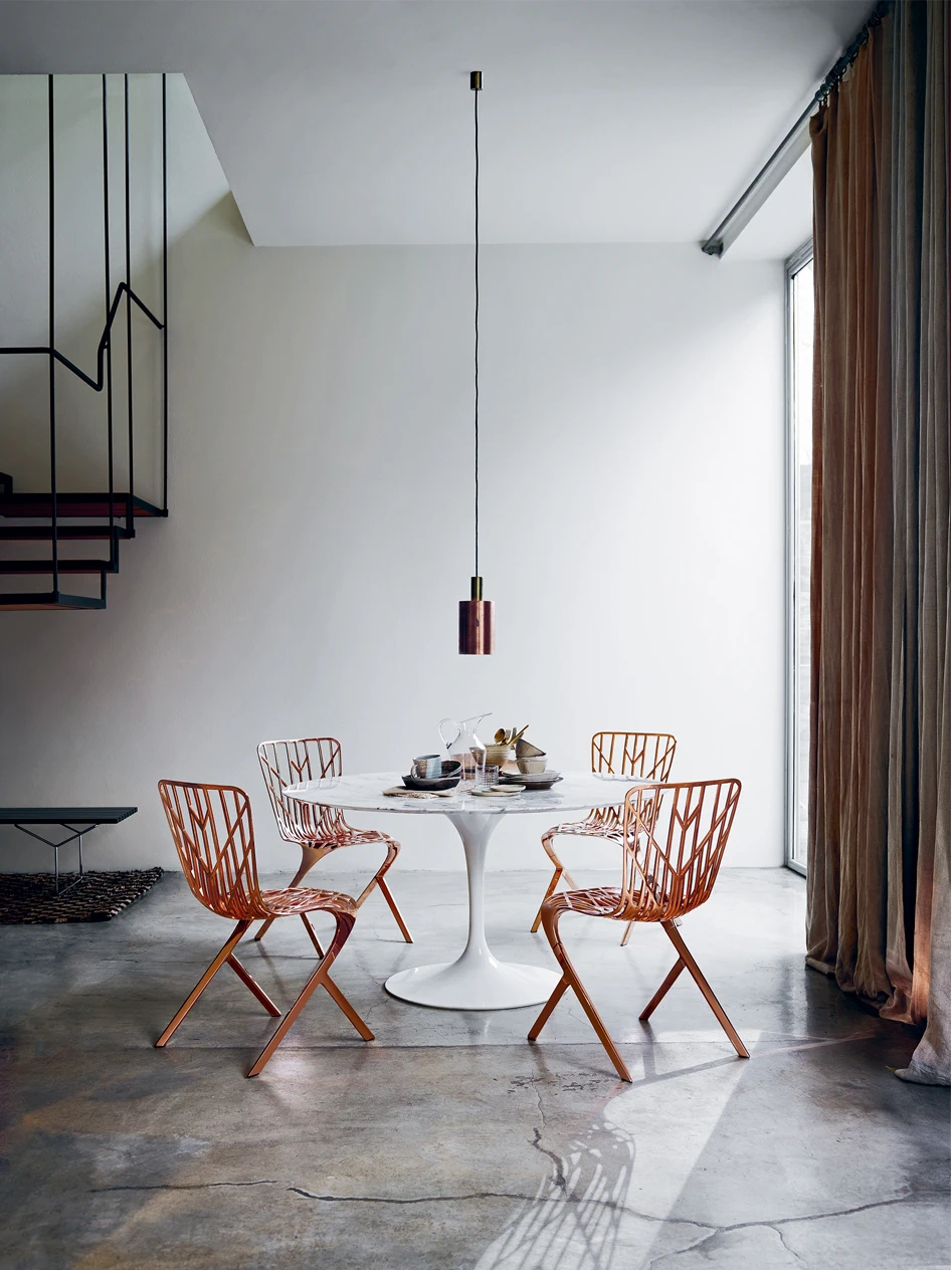 Стол Saarinen Tulip High Tables — Knoll, мрамор, фото 6
