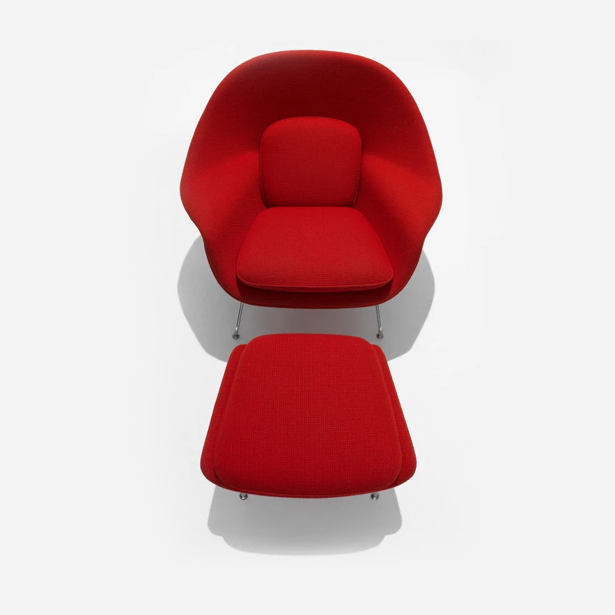 Пуф Saarinen Womb Chair and Ottoman — Knoll, металл