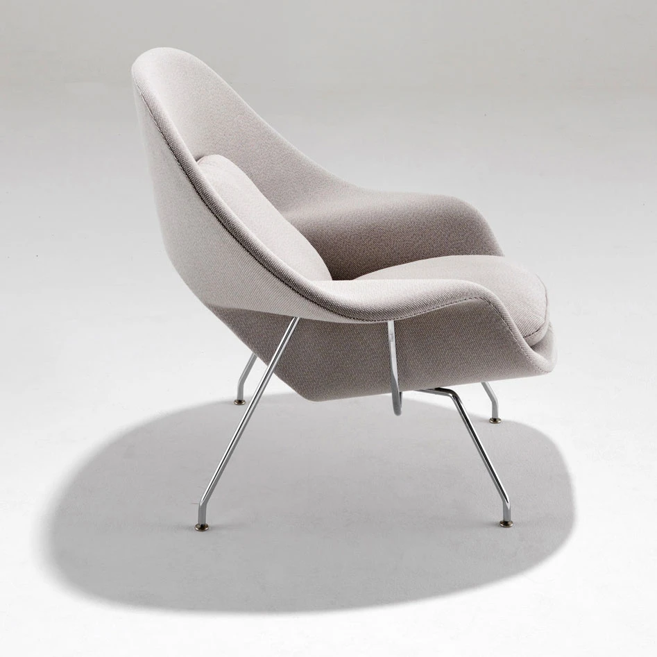 Каркас и наполнение: металл, пенополиуретан. Современный дизайн Кресло Saarinen Womb Chair and Settee Relax — Knoll, металл, фото 5