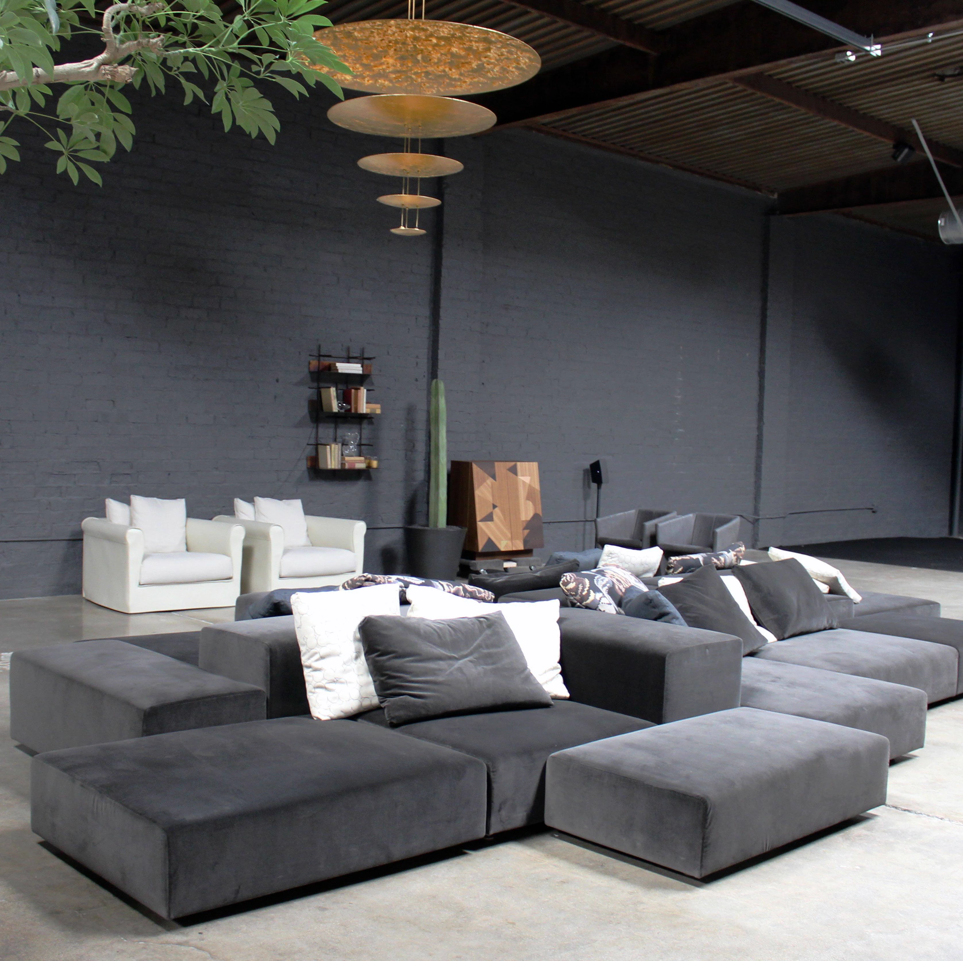 Диван Extra Wall — Living Divani, кожа