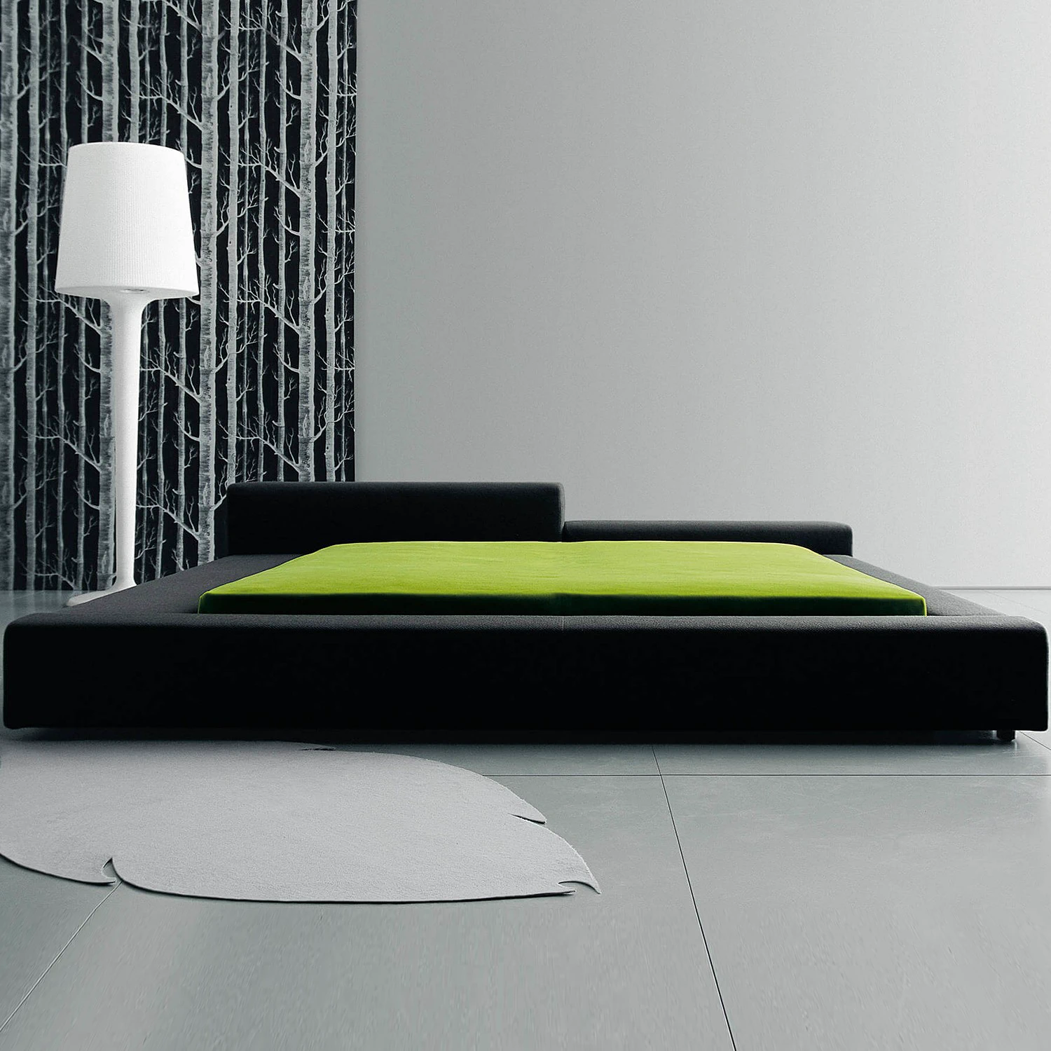 Кровать Extra Wall — Living Divani, кожа
