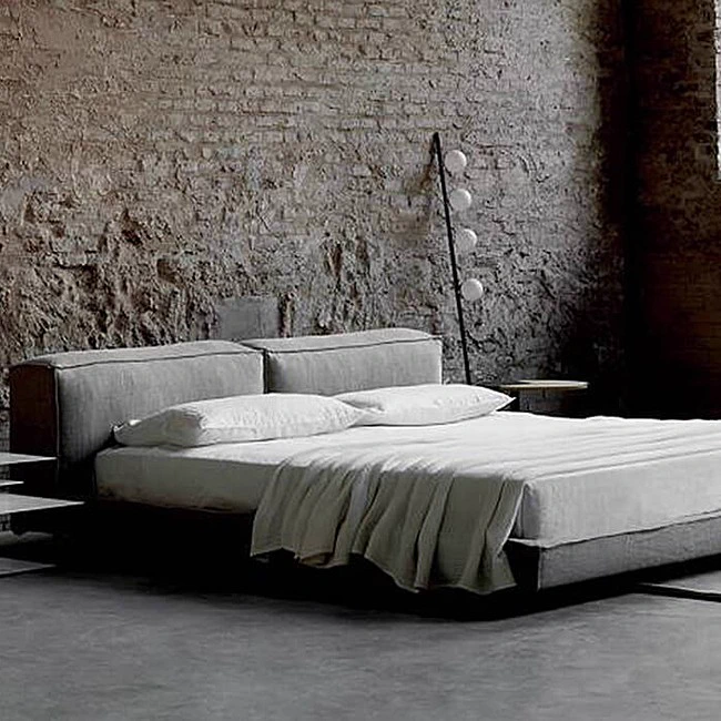 Кровать NeoWall — Living Divani, кожа