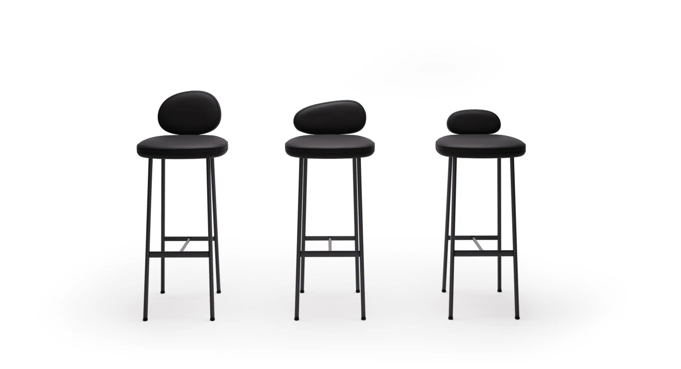 Барный стул Pebble Stool — Living Divani, кожа, фото 6