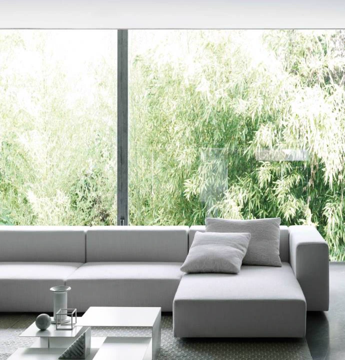 Каркас и наполнение: ППУ. Современный дизайн Диван Wall/Wall2 — Living Divani, кожа, фото 2