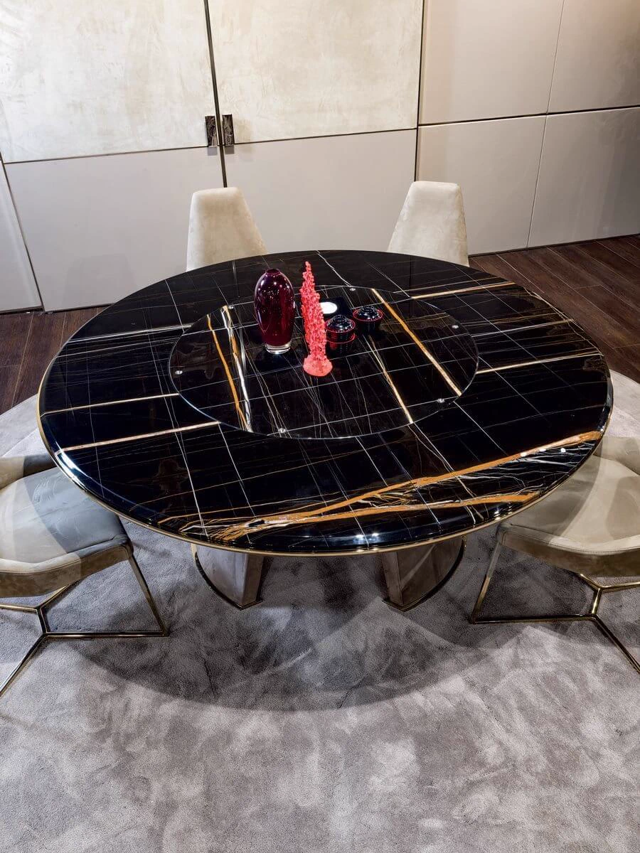 Стол Damien — Longhi, кожа, фото 4