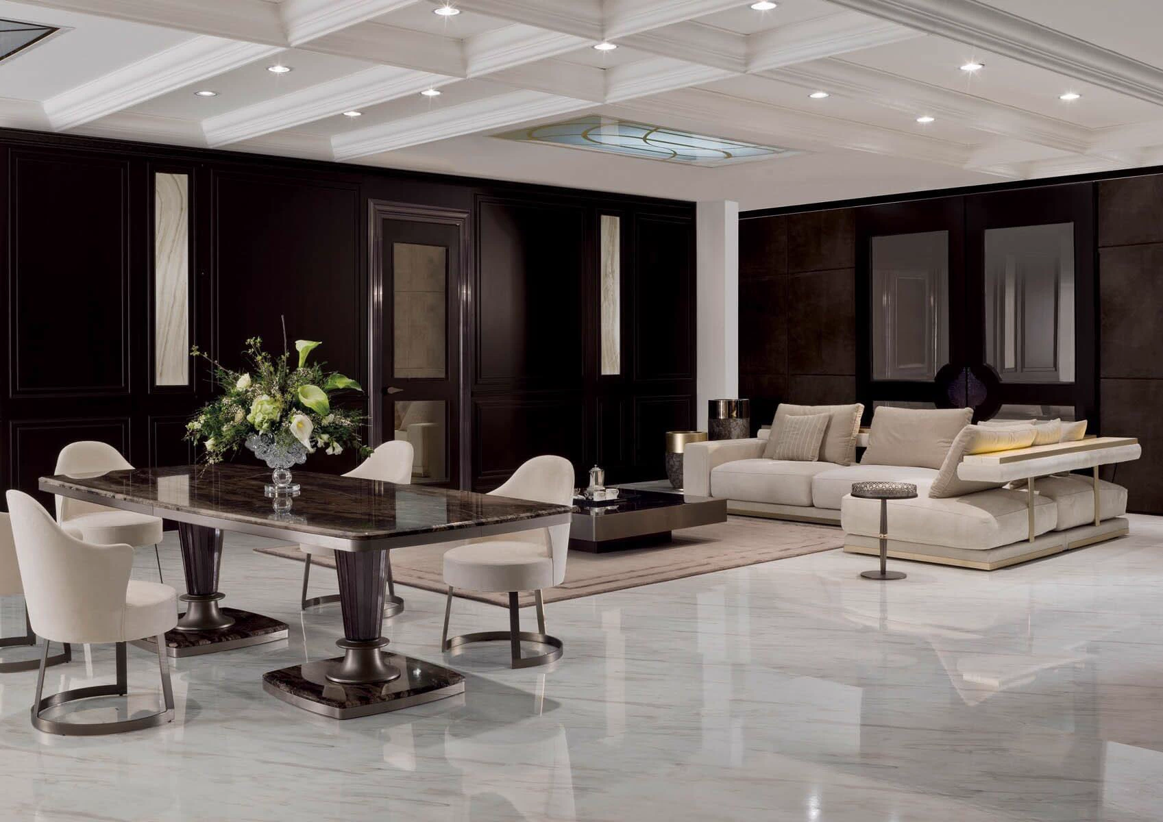 Стол George T 150 — Longhi, мрамор, фото 6