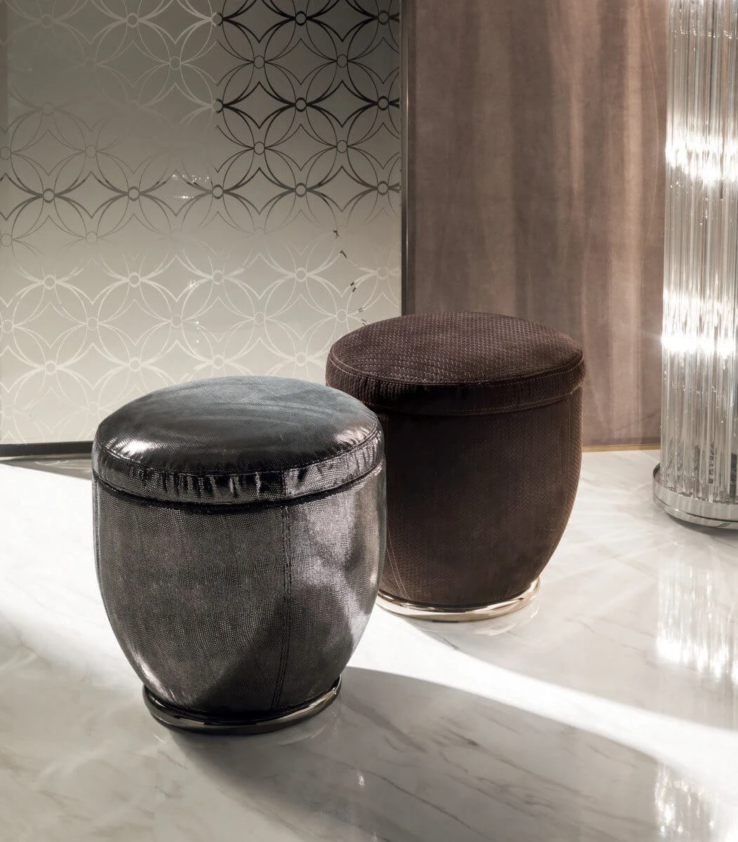 пуф Godwin Pouf — Longhi, кожа, фото 3