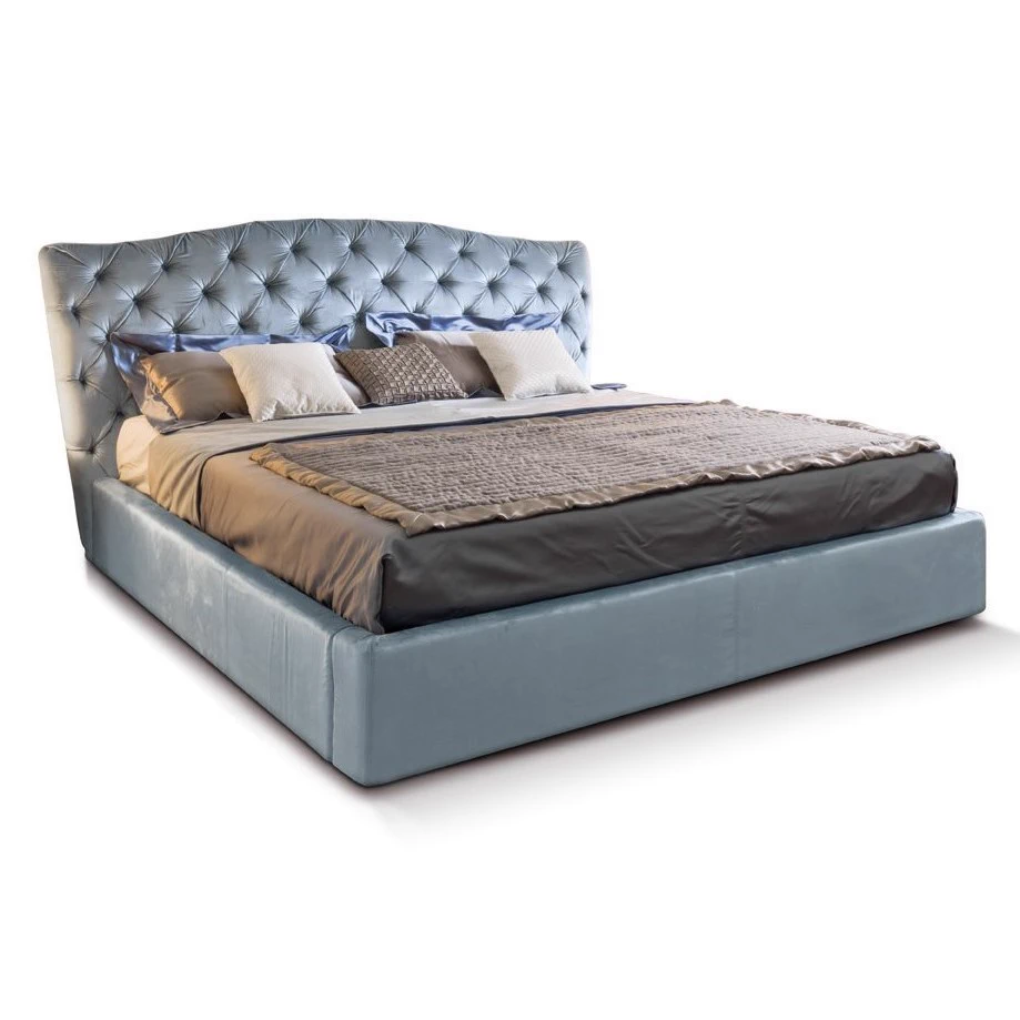 Стеганая кровать Grace Bed — Longhi, кожа