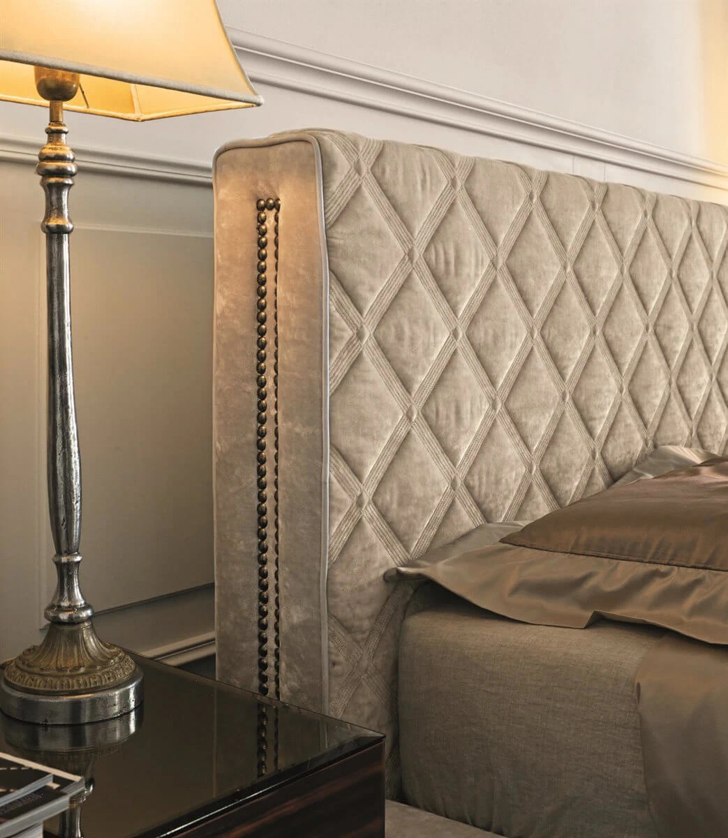 Кровать Helmut bed — Longhi, кожа, фото 3