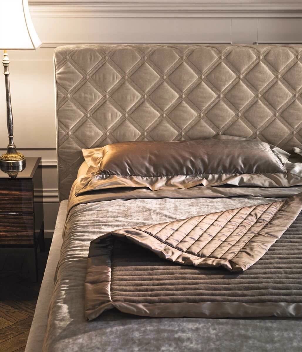Кровать Helmut bed — Longhi, кожа, фото 4