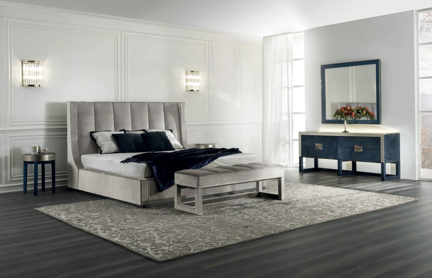 Кровать Kubrick Bed — Longhi, кожа, фото 5