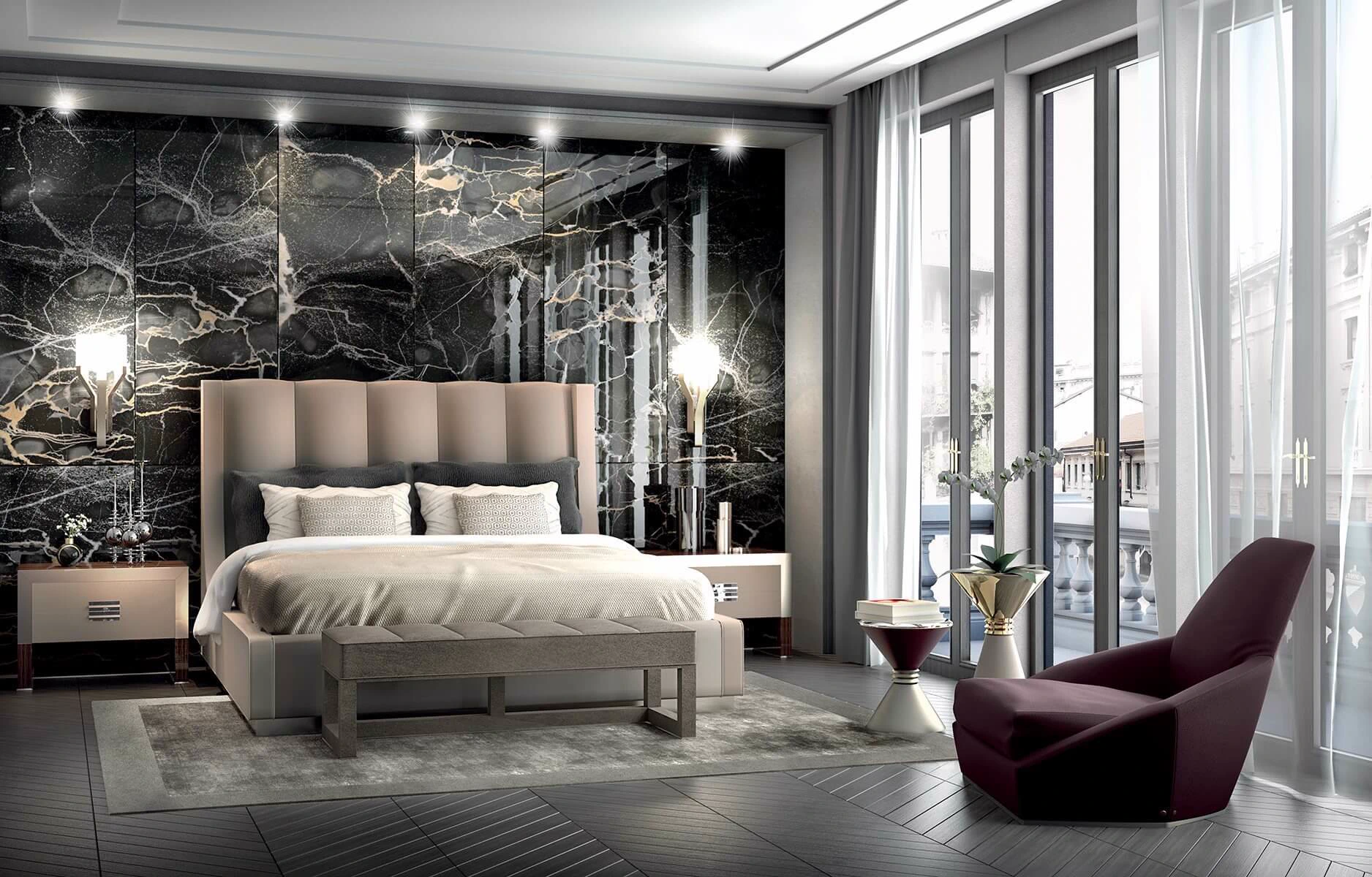 Кровать Kubrick Bed — Longhi, кожа, фото 6
