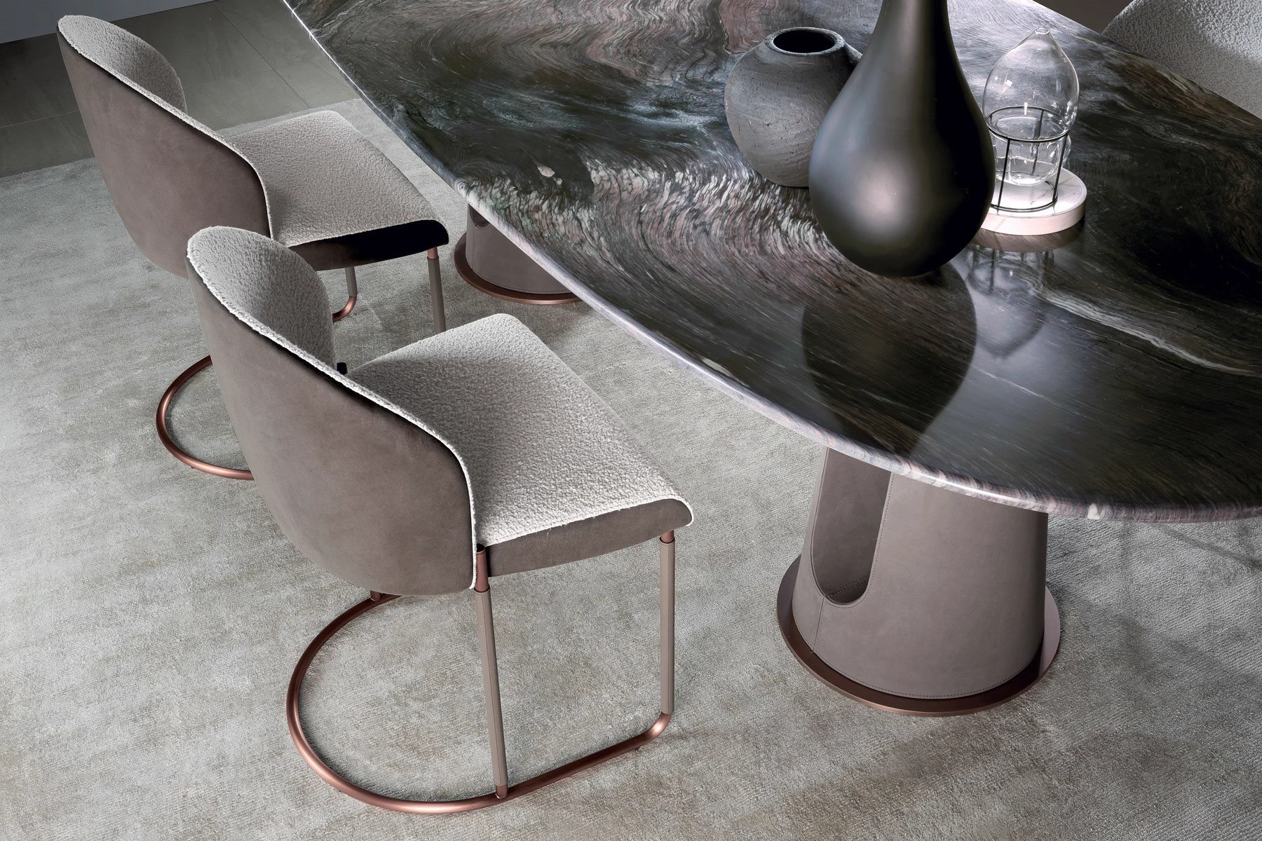Стол Maverick — Longhi, кожа, фото 4