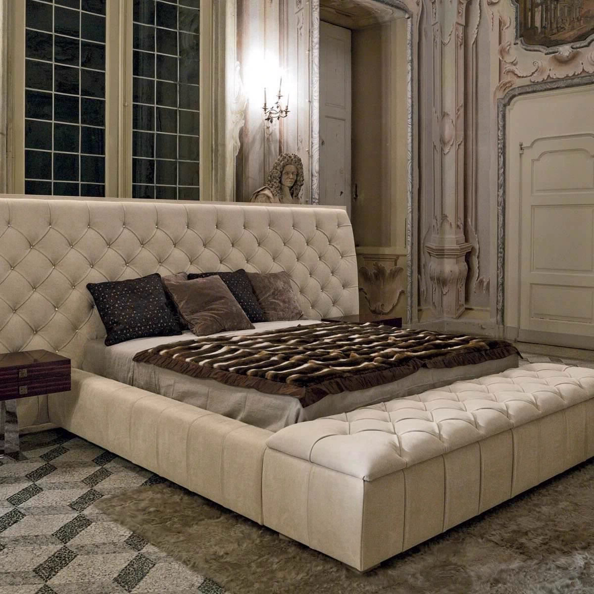 Кровать Napoleon Bed — Longhi, кожа, фото 2