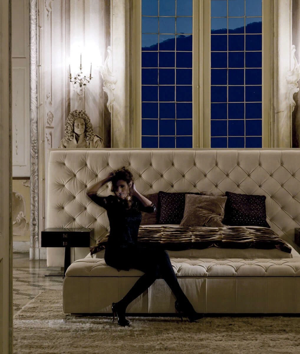 Кровать Napoleon Bed — Longhi, кожа, фото 3