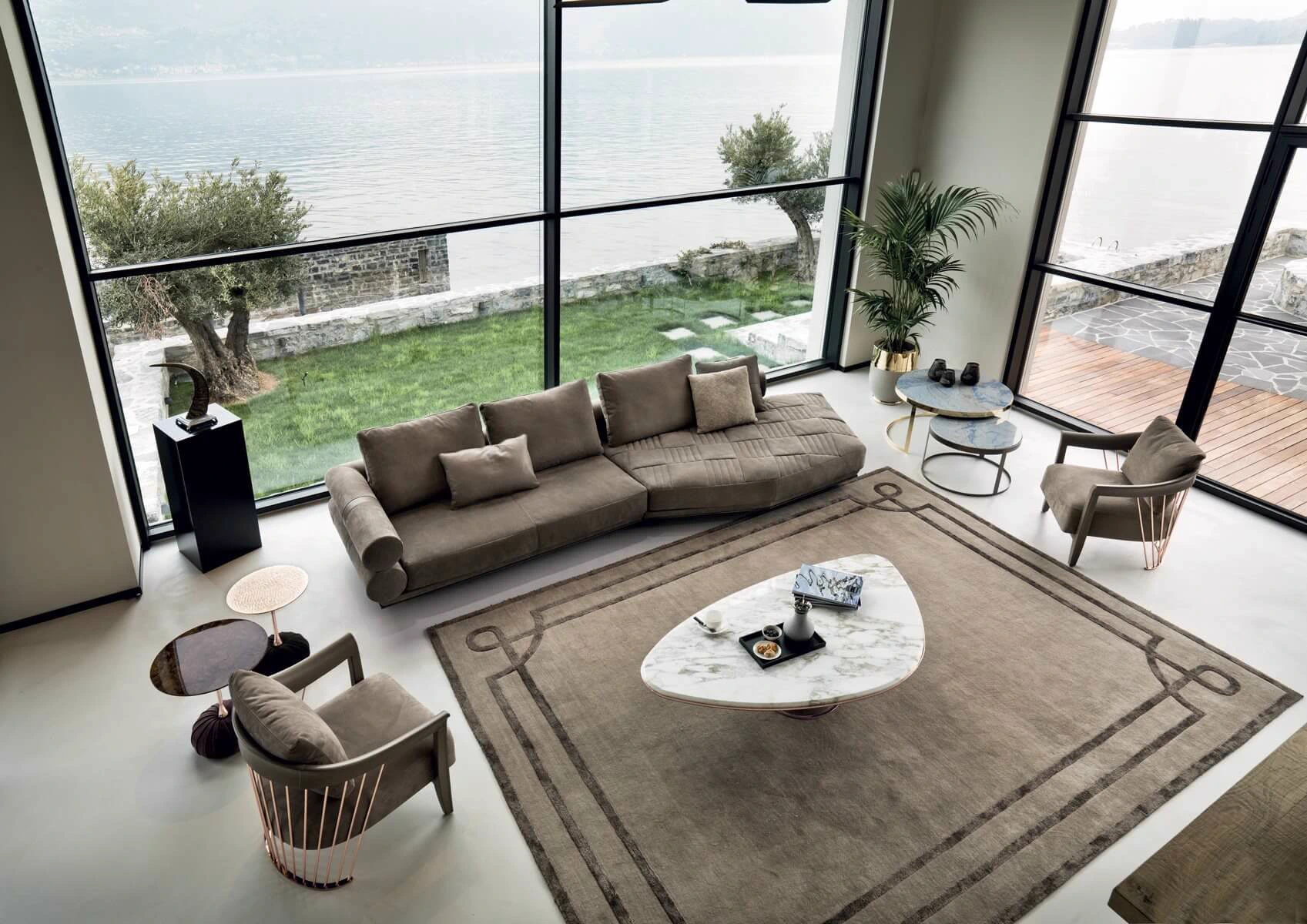 Диван Oppenheim — Longhi, кожа, фото 4