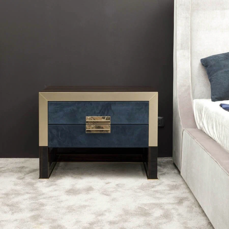 Прикроватная тумбочка Orwell Bedside Table — Longhi, мрамор, фото 2