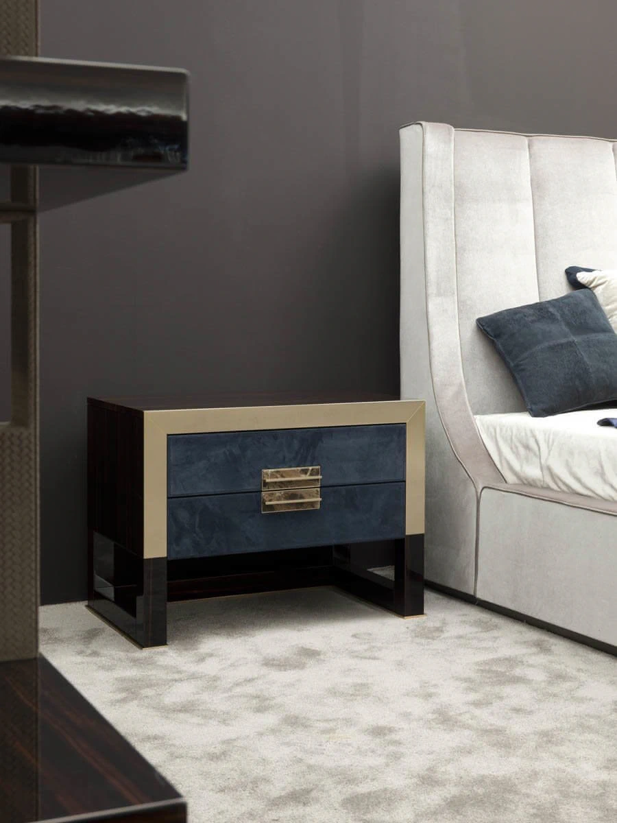 Прикроватная тумбочка Orwell Bedside Table — Longhi, мрамор, фото 3