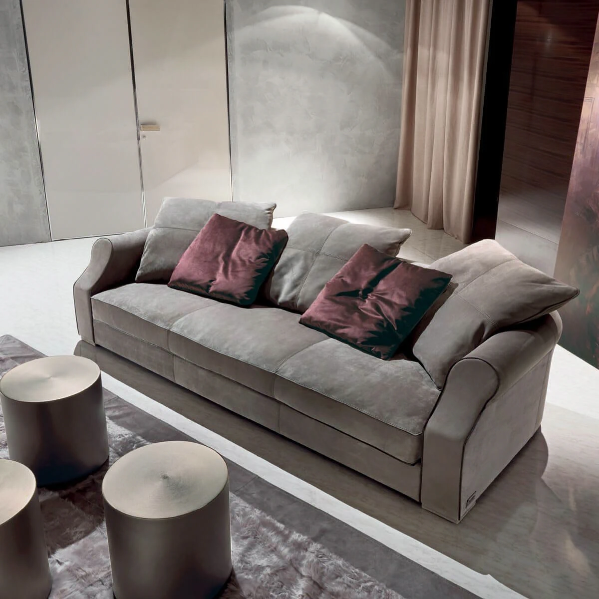 Диван Rubens Free Back Cushions — Longhi, ткань, фото 2