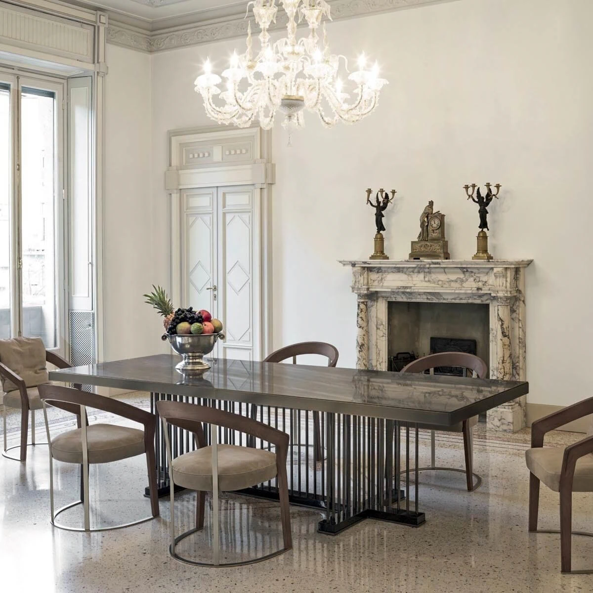 Стол Schubert table — Longhi, мрамор, фото 2