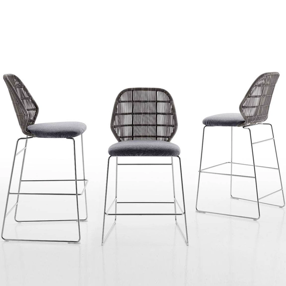 Барный стул Crinoline — Maxalto, текстиль