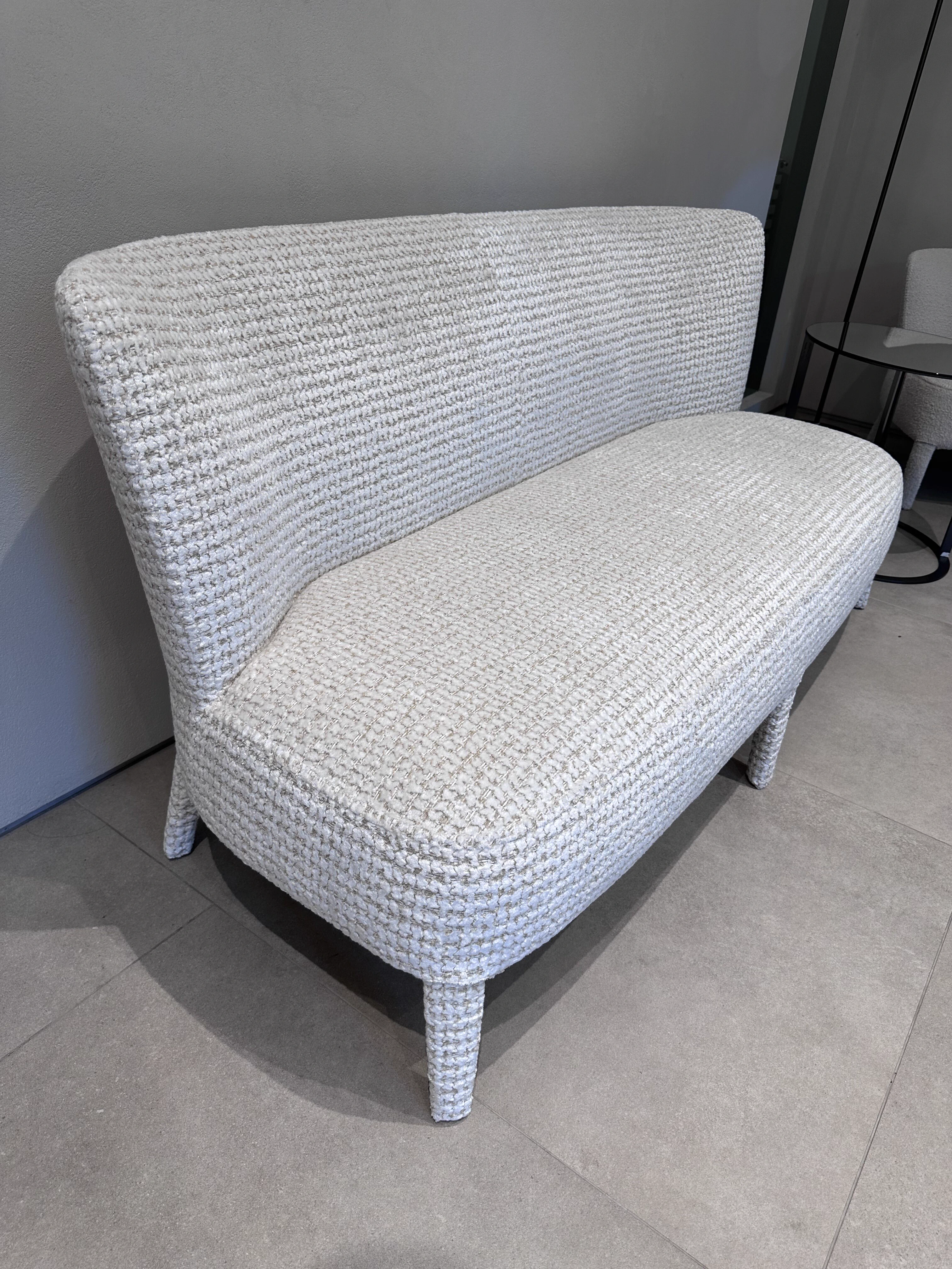 Диван Febo 120 lille white rope — Maxalto, кожа, фото 2