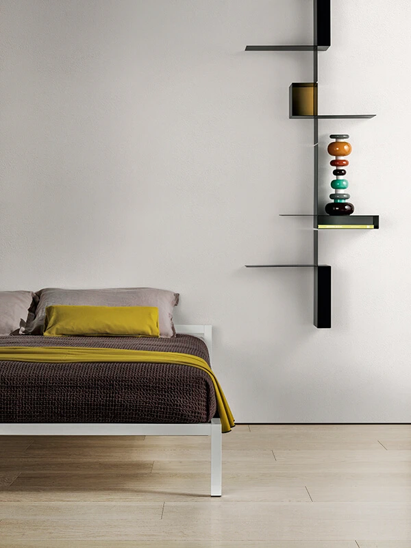 Каркас и наполнение: металл. Современный дизайн Кровать Aluminium Bed — MDF Italia, металл, фото 6