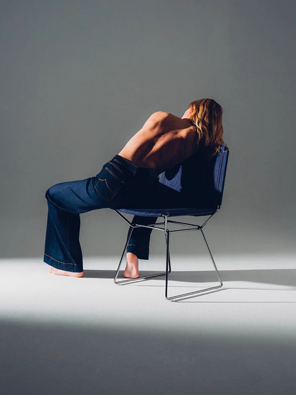 Стул Neil Denim — MDF Italia, ткань, фото 2